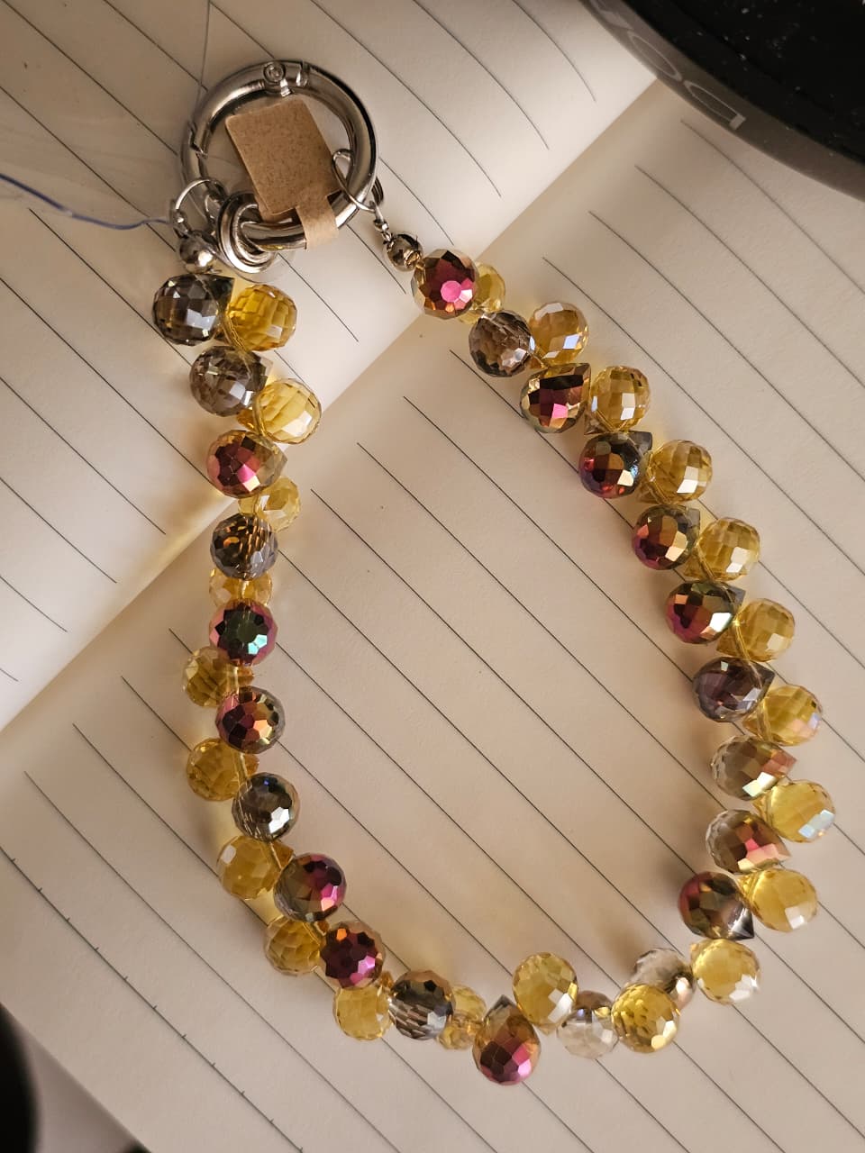 Crystal Handmade Mobile Phone Wrist Strap Beaded Fashion Phone Charm
